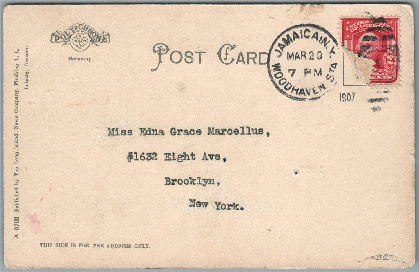 HUNTINGTON LI NY CEMETERY HIRAM PAULDING REAR ADMIRAL USN GRAVE ANTIQUE POSTCARD