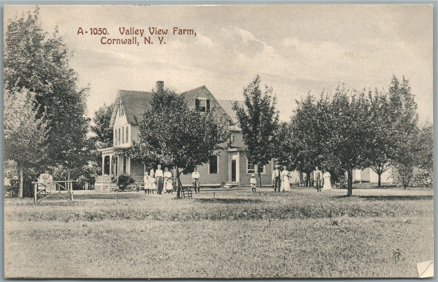 CORNWALL NY VALLEY VIEW FARM ANTIQUE POSTCARD