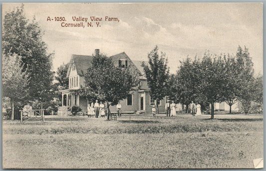 CORNWALL NY VALLEY VIEW FARM ANTIQUE POSTCARD