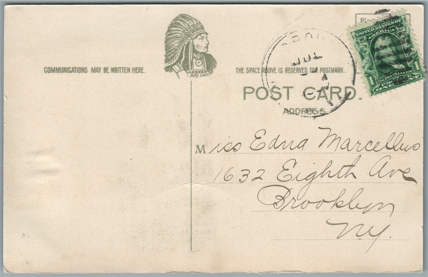 WOODBOURNE SULLIVAN CO. NY ANTIQUE POSTCARD