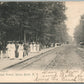 SYLVAN BEACH NY RAILROAD AVENUE ANTIQUE POSTCARD