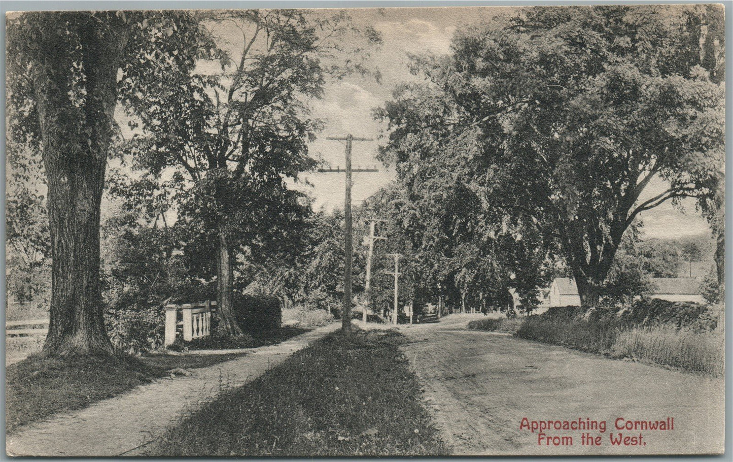 CORNWALL NY FROM THE WEST ANTIQUE POSTCARD