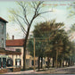 ADAMS NY RAILROAD STREET ANTIQUE POSTCARD