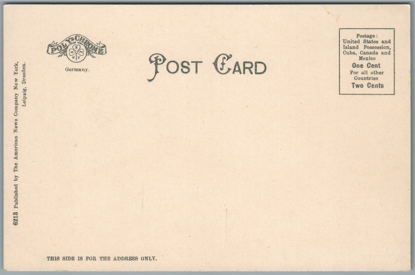 COOPERSTOWN NY BIRDS EYE VIEW ANTIQUE POSTCARD