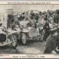 NEW YORK - PARIS AUTO RACE 1908 ADVERTISING ANTIQUE POSTCARD