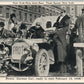 NEW YORK - PARIS AUTO RACE FRENCH CAR TEA SYROP ADVERTISING ANTIQUE POSTCARD