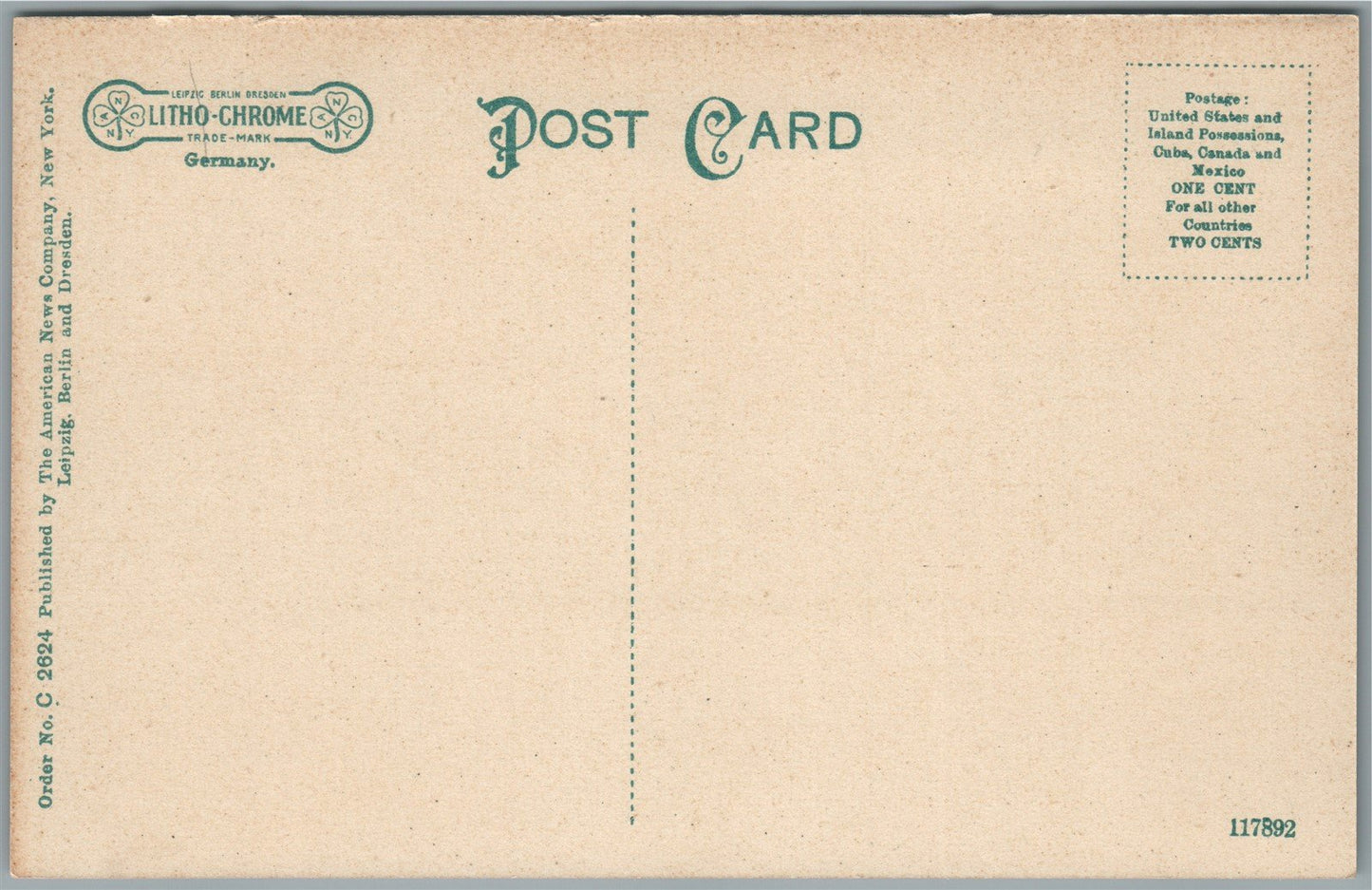 AUSABLE NY ALICE FALLS ANTIQUE POSTCARD