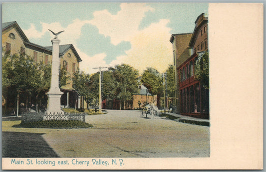 CHERRY VALLEY NY MAIN STREET ANTIQUE POSTCARD