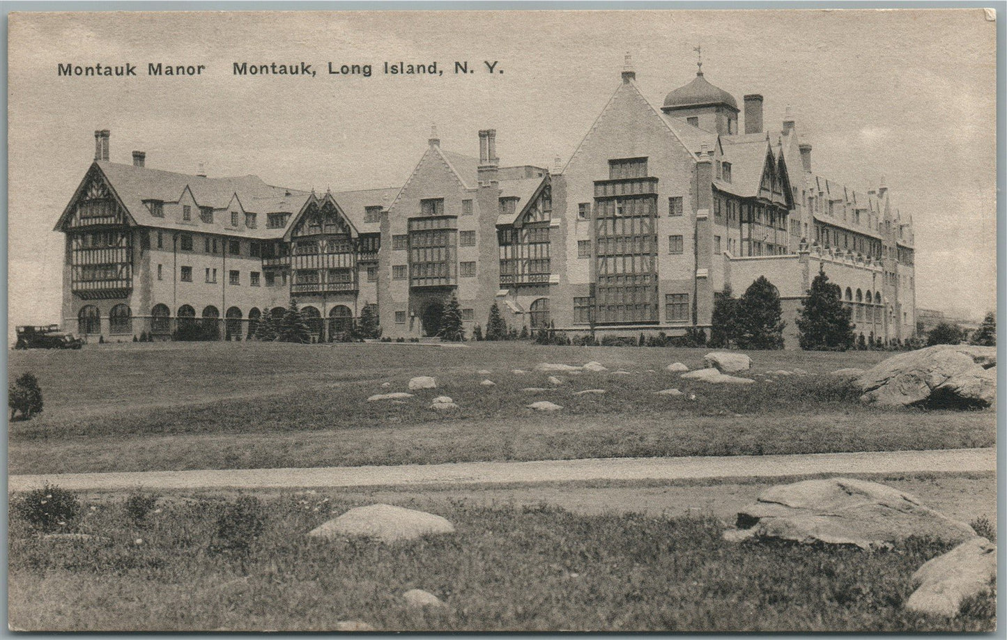 LONG ISLAND NY MONTAUK MANOR ANTIQUE POSTCARD