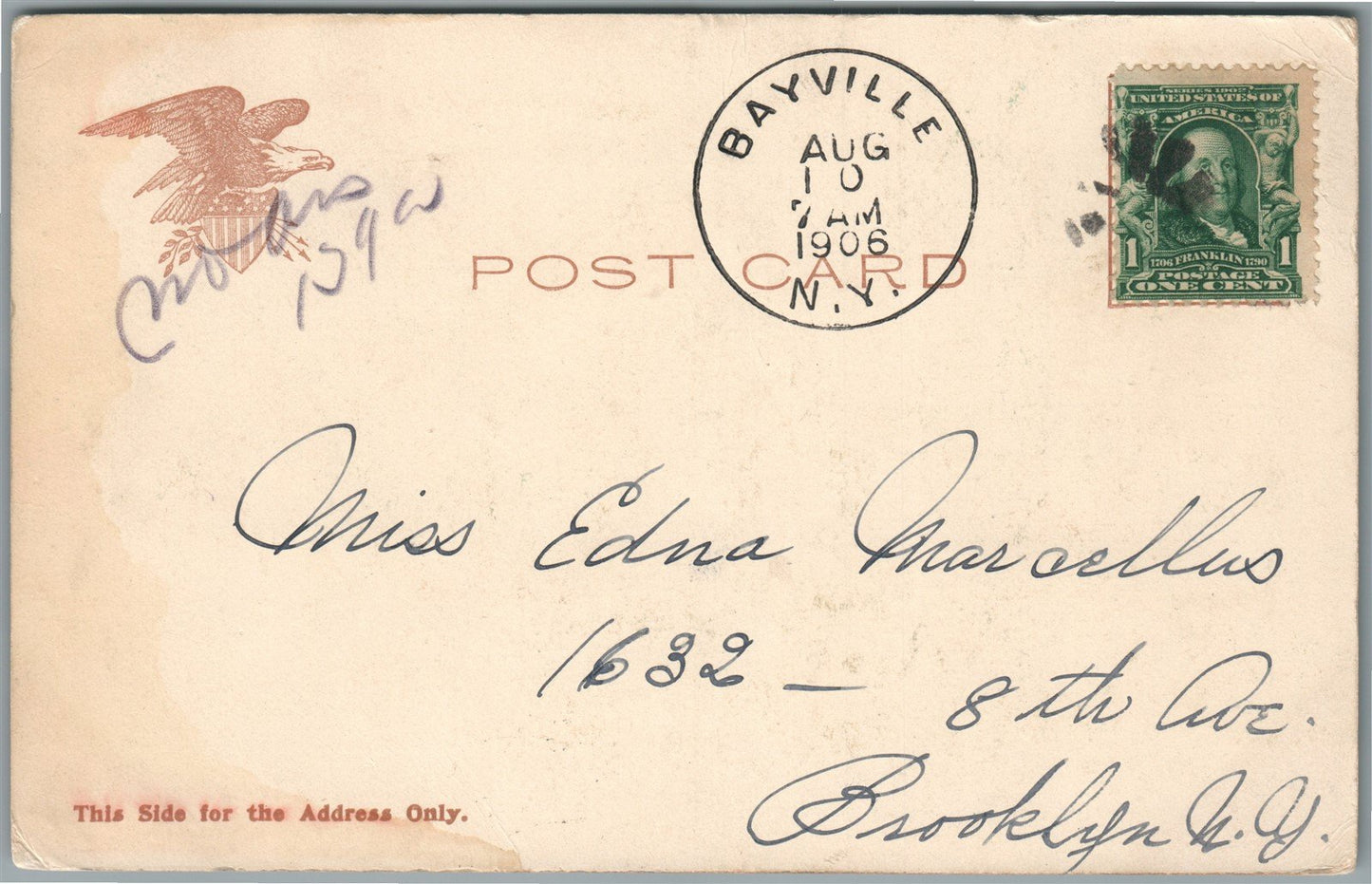 OYSTER BAY LI NY EAST MAIN STREET ANTIQUE POSTCARD