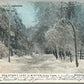 GLEN COVE LI NY RED SPRING LANE in WINTER ANTIQUE POSTCARD