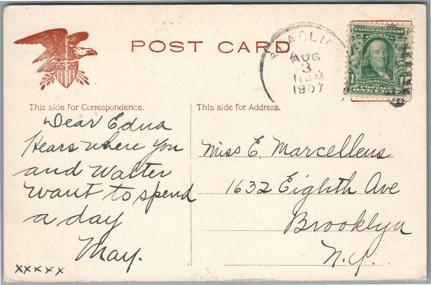 SEA CLIFF LI NY OLD LOVERS STEPS ANTIQUE POSTCARD