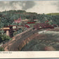 MAUCH CHUNK PA PHILADELPHIA FROM MOUNTAIN ROAD ANTIQUE POSTCARD