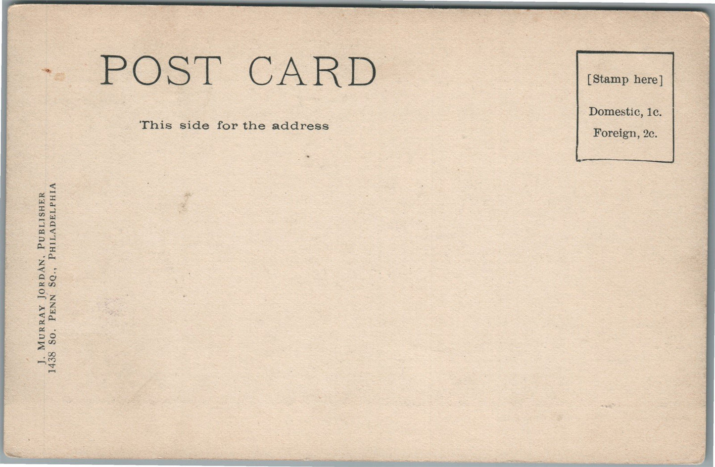 MAUCH CHUNK PA PHILADELPHIA FROM MOUNTAIN ROAD ANTIQUE POSTCARD