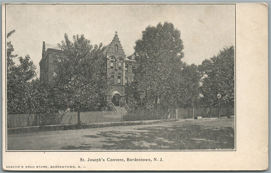 BORDENTOWN NJ ST.JOSEPH'S CONVENT ANTIQUE POSTCARD
