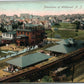 WILDWOOD NJ PANORAMA RAILROAD STATION RAILWAY DEPOT ANTIQUE POSTCARD