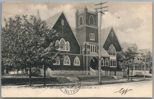 ARLINGTON NJ METHODIST CHURCH ANTIQUE POSTCARD