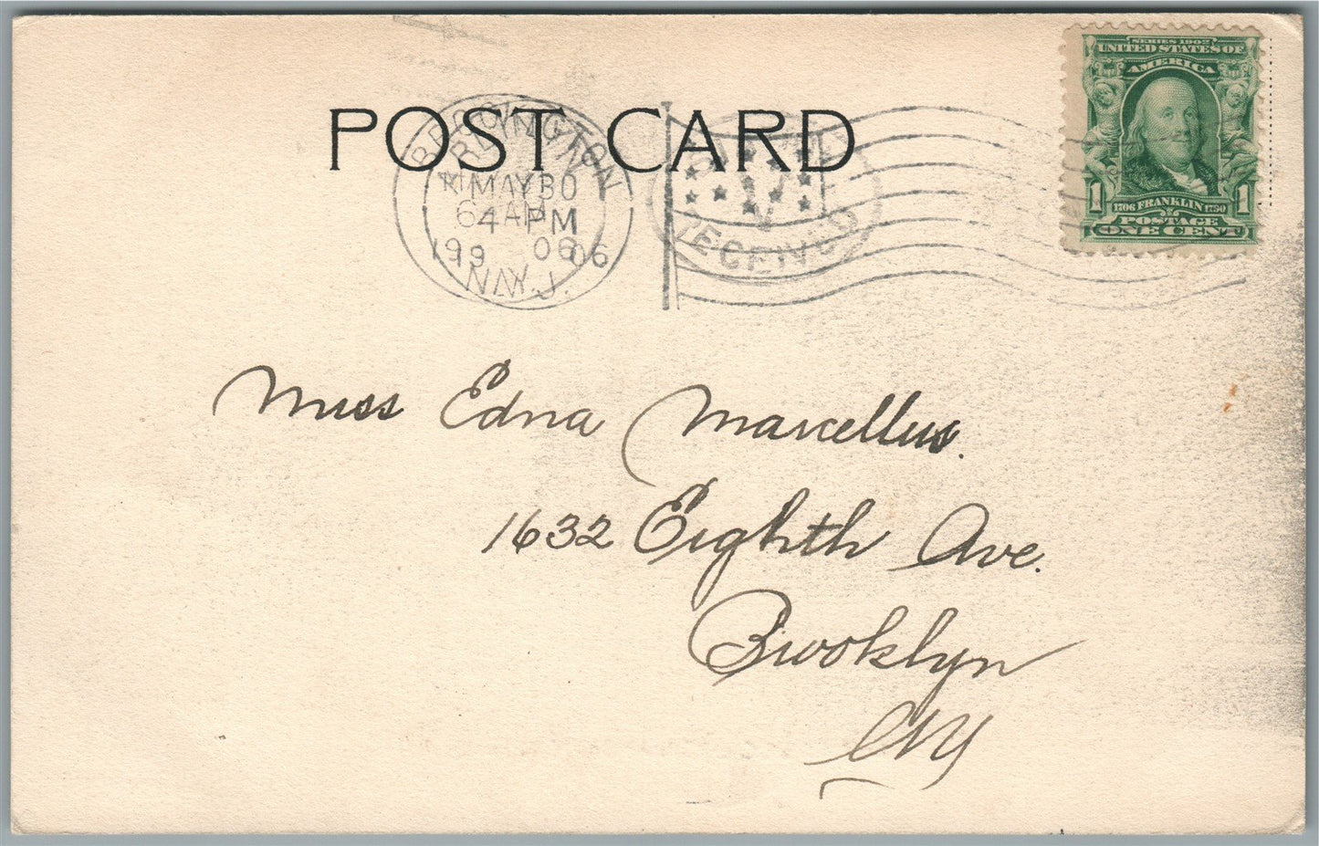 ARLINGTON NJ METHODIST CHURCH ANTIQUE POSTCARD