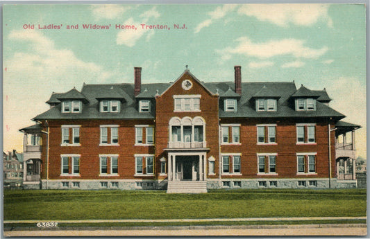 TRENTON NJ OLD LADIES' AND WIDOWS' HOME ANTIQUE POSTCARD