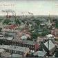 TRENTON NJ BIRDS EYE VIEW ANTIQUE POSTCARD