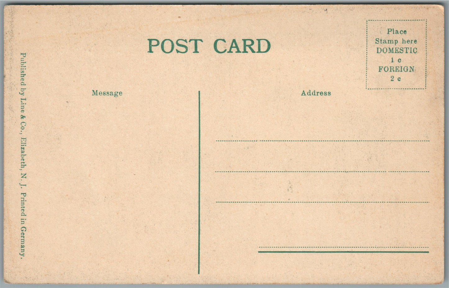 PLAINFIELD NJ FIRE DEPARTMENT ANTIQUE POSTCARD