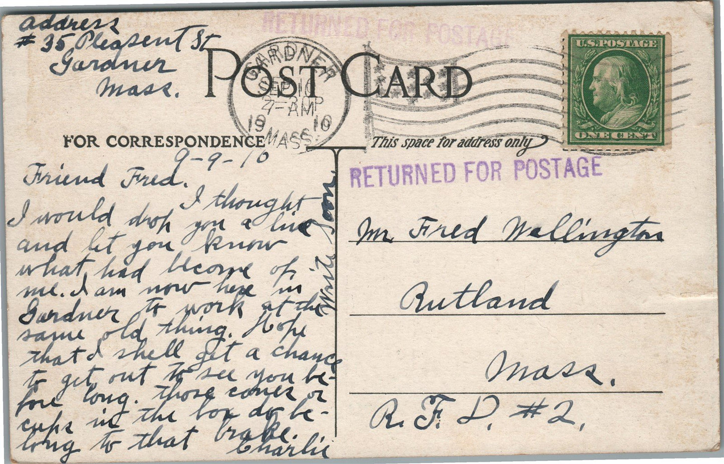 WORCESTER MA HAHNAMAN HOSPITAL ANTIQUE POSTCARD