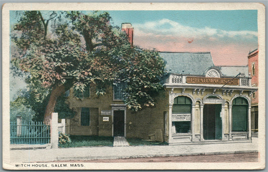 SALEM MA WITCH HOUSE ANTIQUE POSTCARD