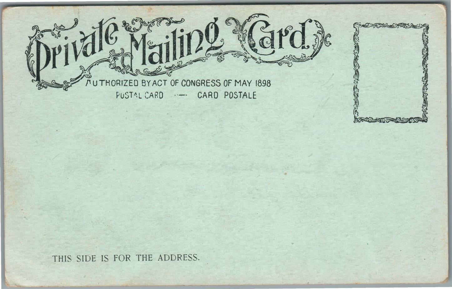 DEERFIELD RIVER COMPANY MA OFFICES ANTIQUE POSTCARD PRIVATE MAILING