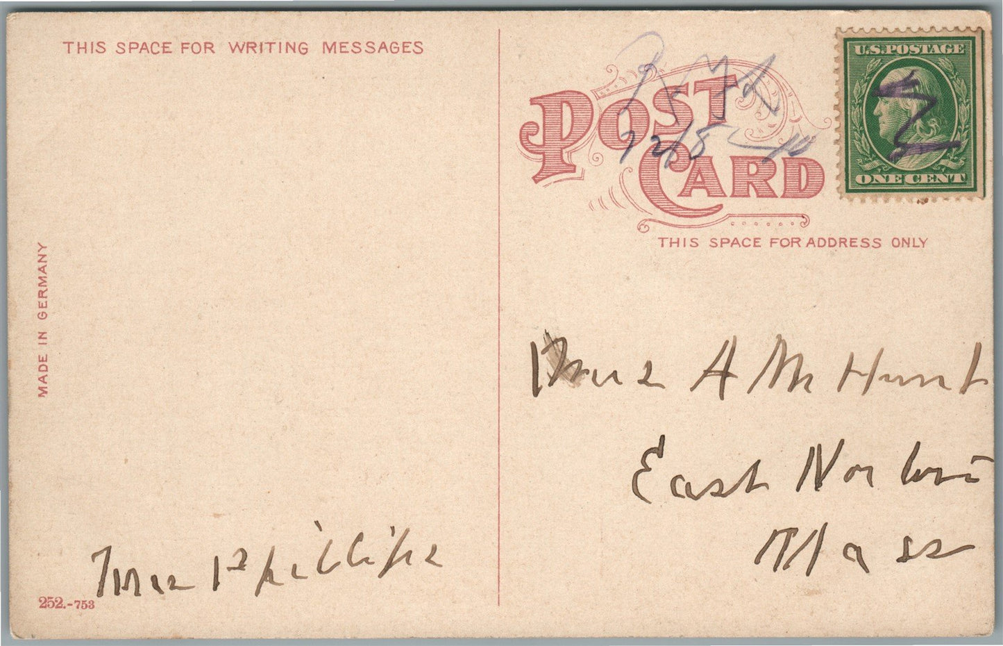 TAUNTON MA WEIR VILLAGE ANTIQUE POSTCARD