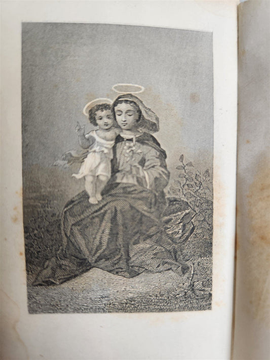 1860s IMITATION de JESUS - CHRIST antique in FRENCH