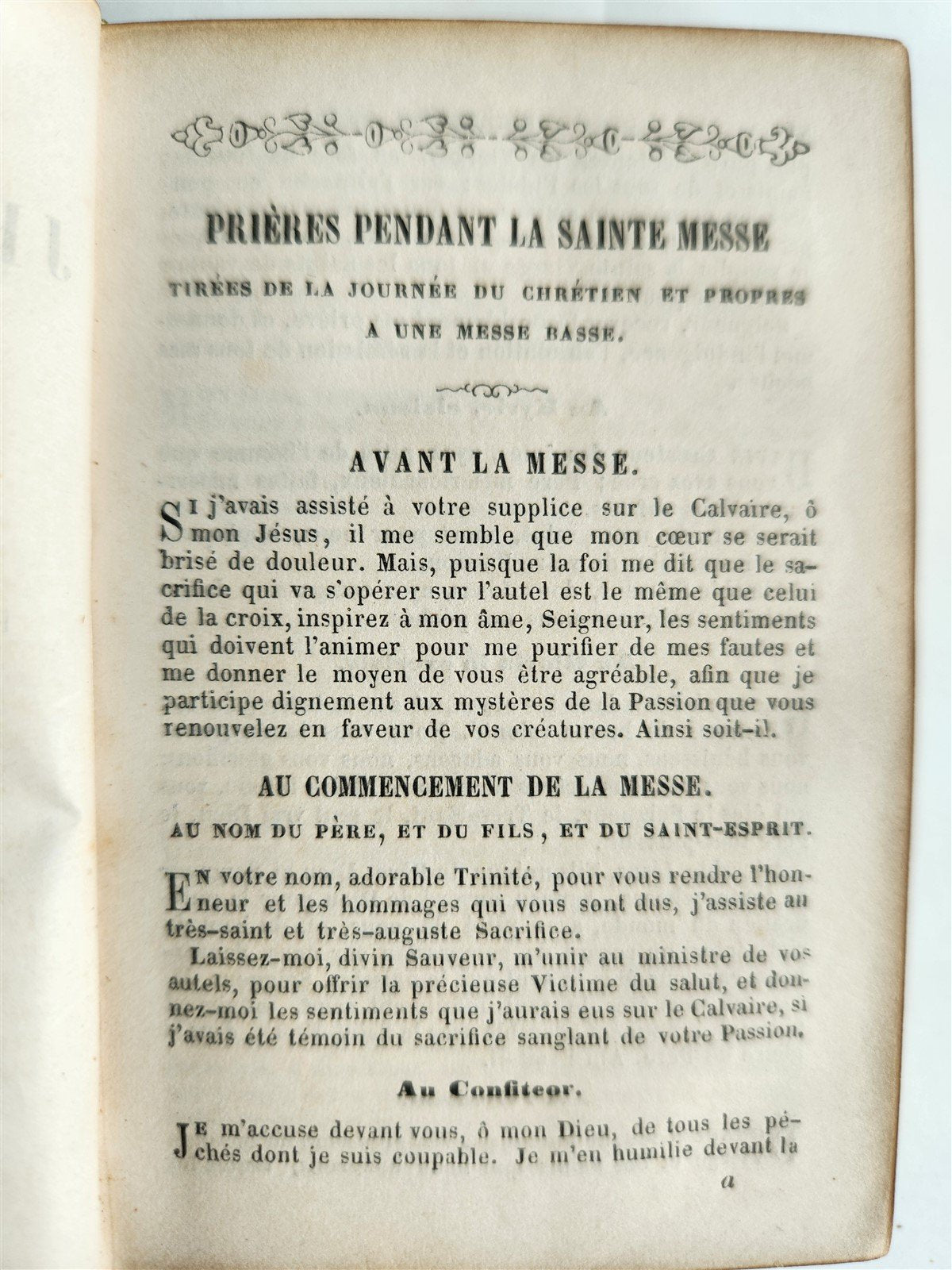 1860s IMITATION de JESUS - CHRIST antique in FRENCH