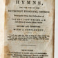 1843 HYMNAL for METHODIST EPISCOPAL CHURCH antique AMERICANA New York