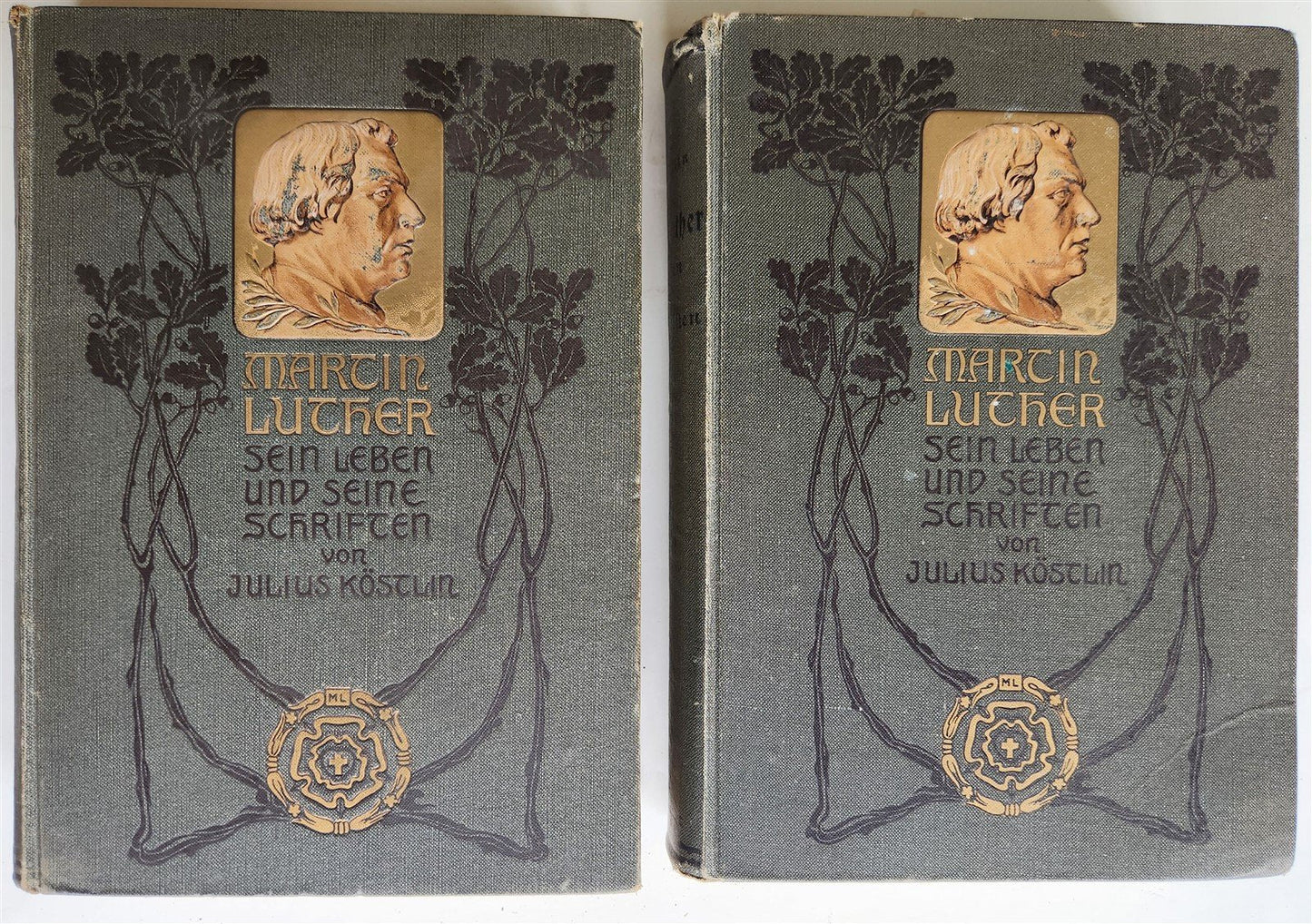 1903 MARTIN LUTHER His life and writings in GERMAN antique 2 VOLUMES