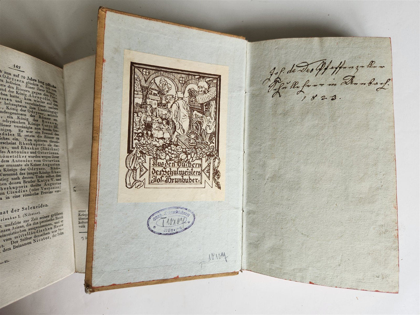 1822 History of states & peoples of ancient world in GERMAN antique 2 VOLUMES