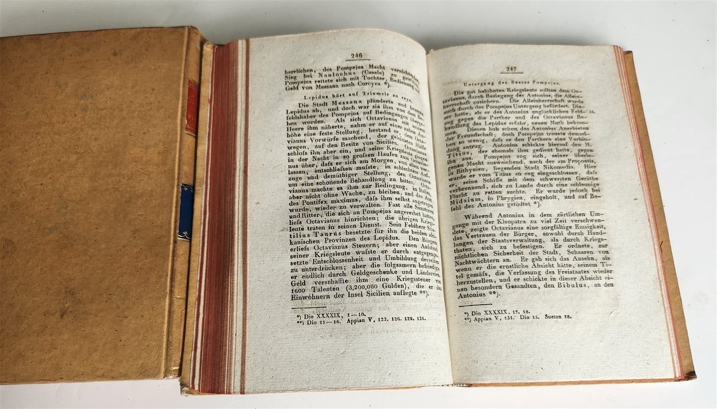 1822 History of states & peoples of ancient world in GERMAN antique 2 VOLUMES