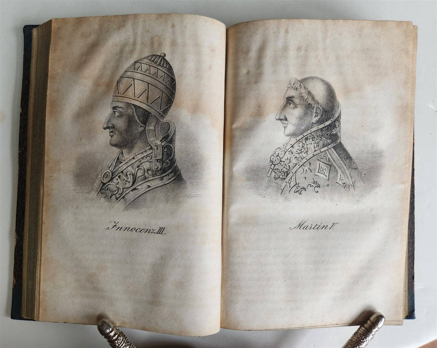 1838 GALLERY OF CHRISTIAN CHURCH REFORMERS in GERMAN antique 5 VOLS illustrated