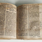 1719 THEOLOGY BOOK in GERMAN antique PIGSKIN BINDING