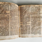 1719 THEOLOGY BOOK in GERMAN antique PIGSKIN BINDING