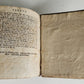 1719 THEOLOGY BOOK in GERMAN antique PIGSKIN BINDING
