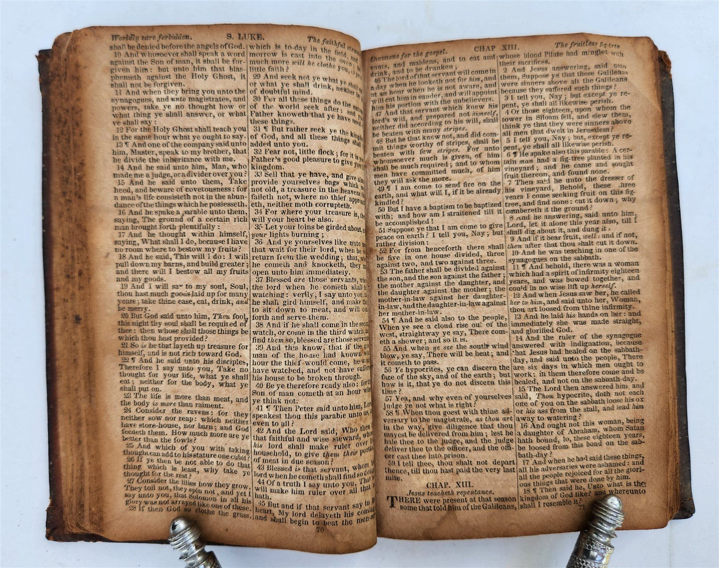 1828 BIBLE the NEW TESTAMENT of LORD & SAVIOUR antique Americana