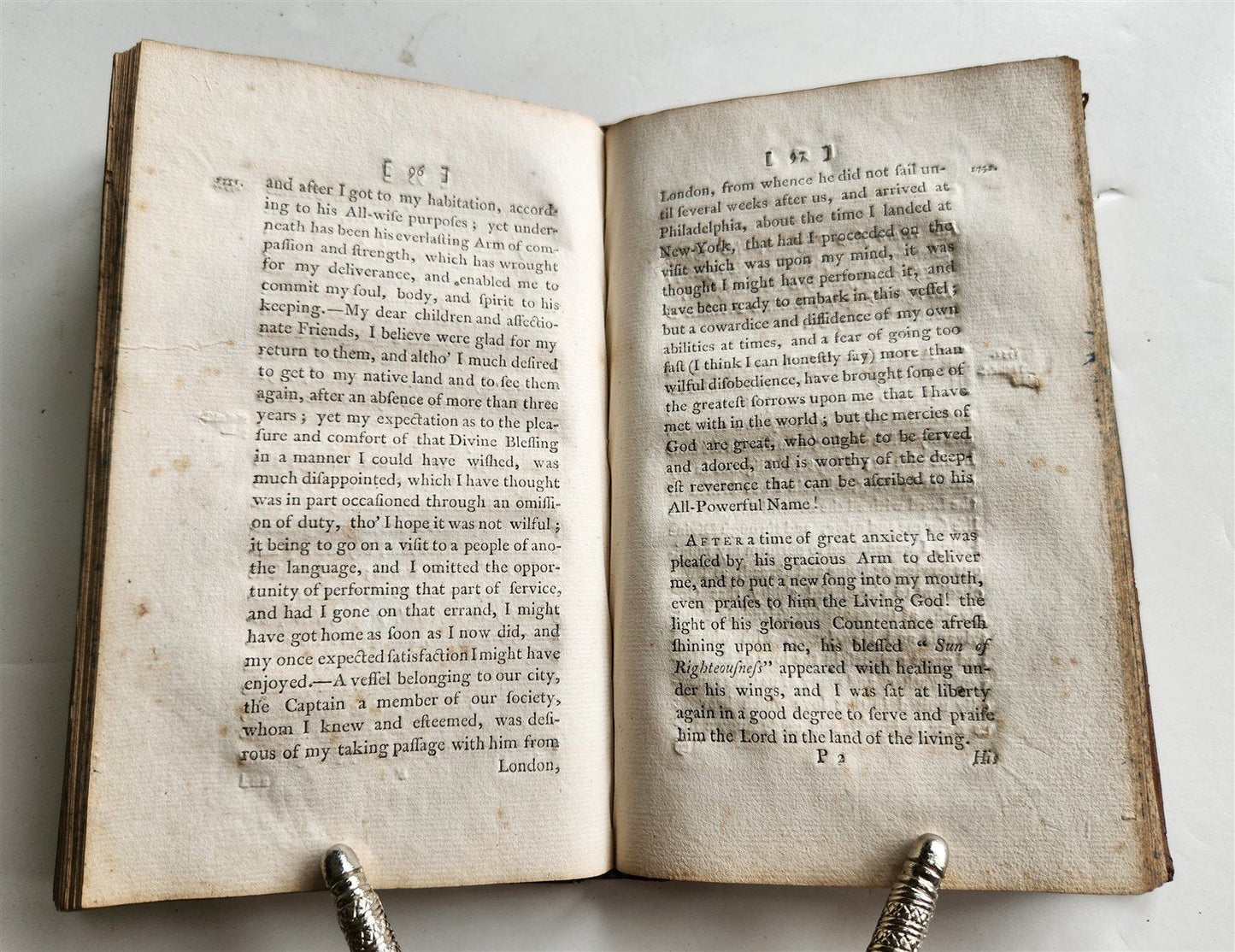 1772 JOURNAL OF LIFE TRAVELS of DANIEL STANTON PHILADELPHIA antique AMERICANA