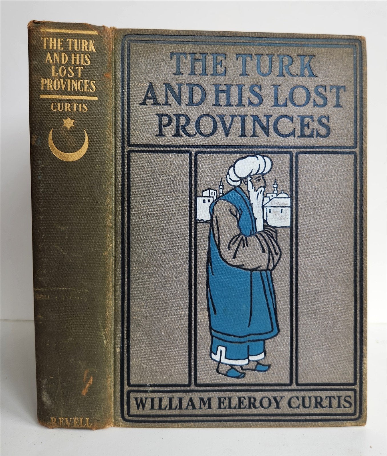 1903 TURK & HIS LOST PROVINCES Greece Bulgaria Servia Bosnia antique ILLUSTRATED