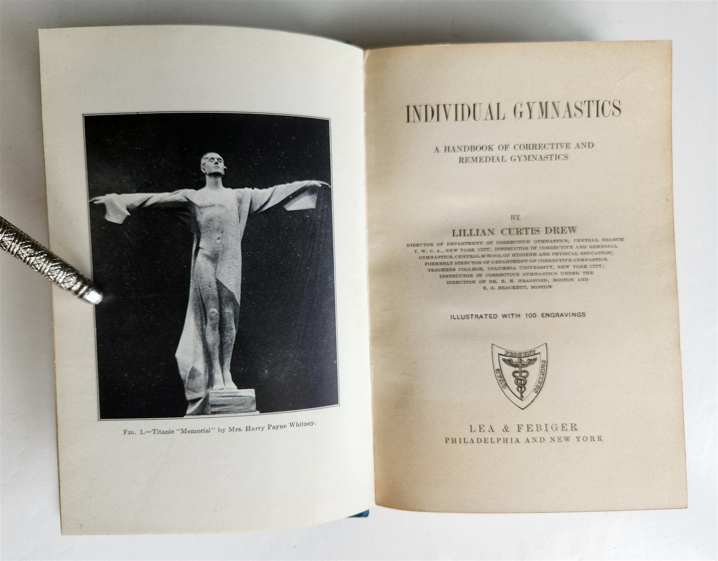 1922 INDIVIDUAL GYMNASTICS antique ILLUSTRATED