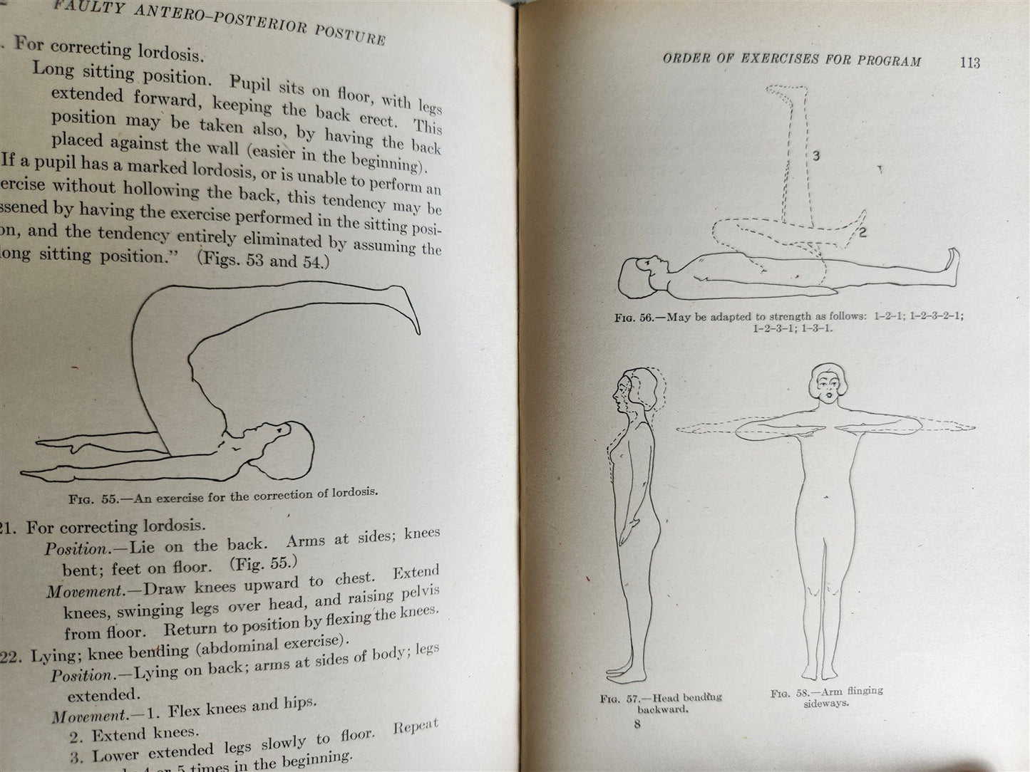 1922 INDIVIDUAL GYMNASTICS antique ILLUSTRATED