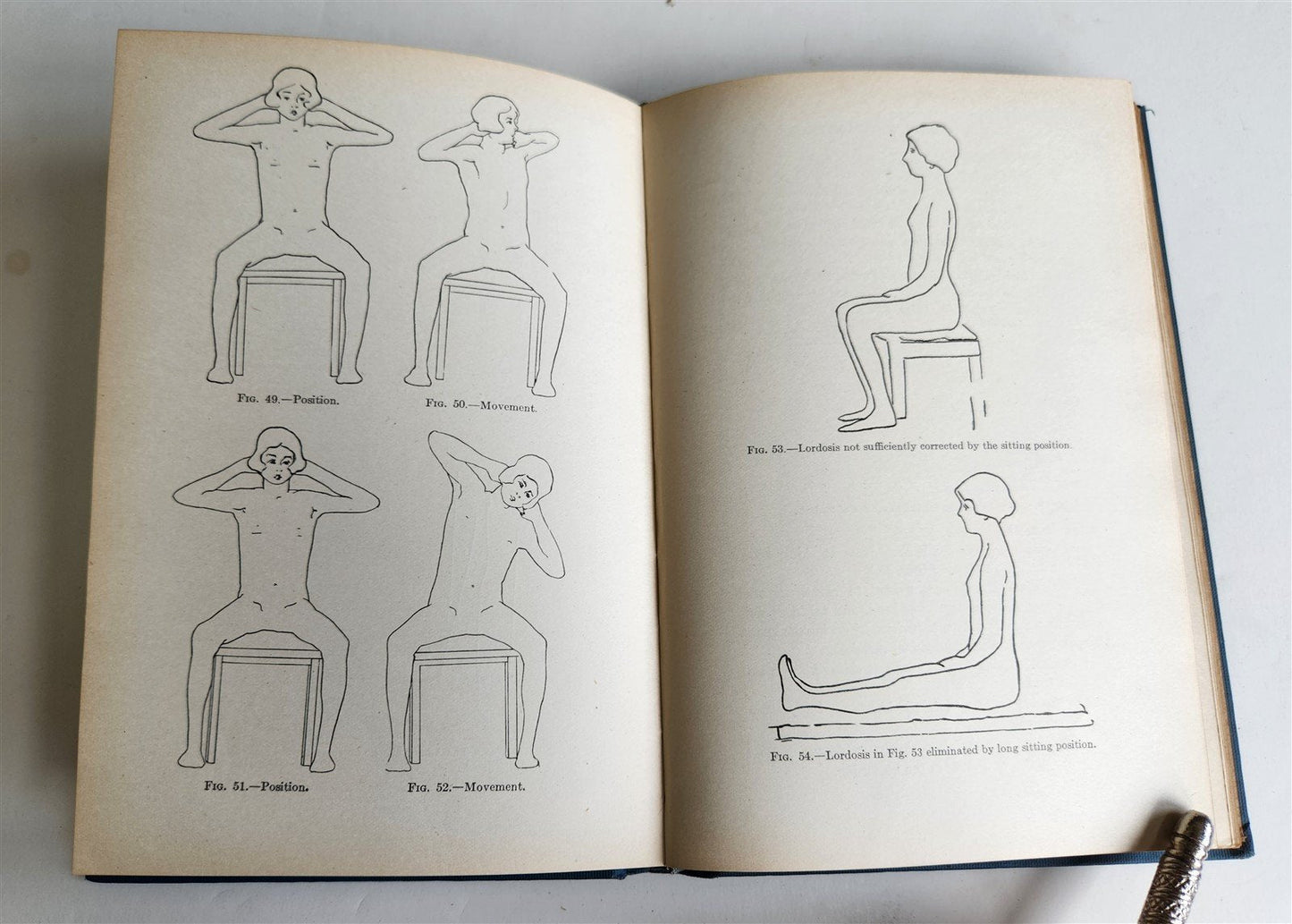 1922 INDIVIDUAL GYMNASTICS antique ILLUSTRATED