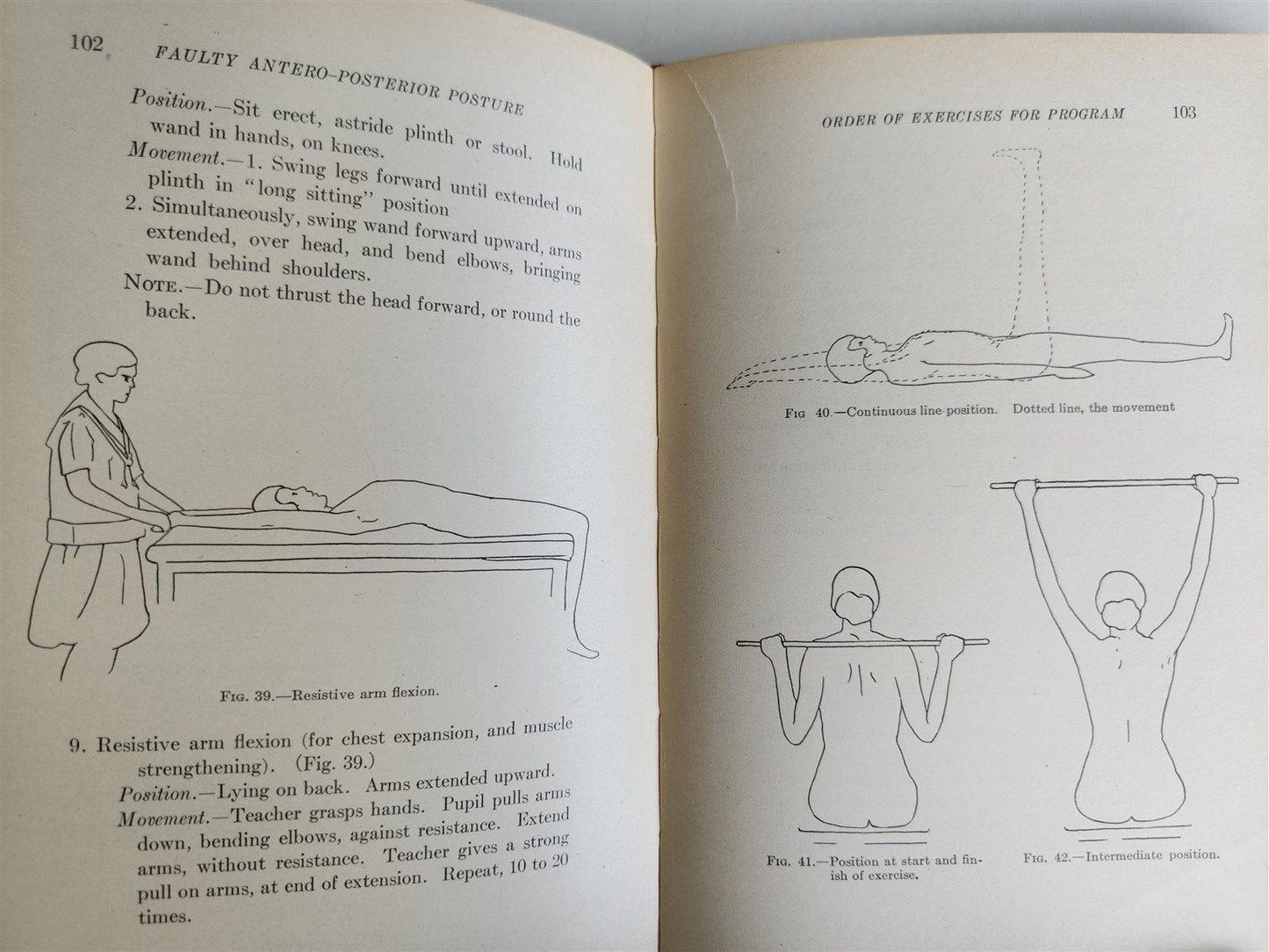 1922 INDIVIDUAL GYMNASTICS antique ILLUSTRATED