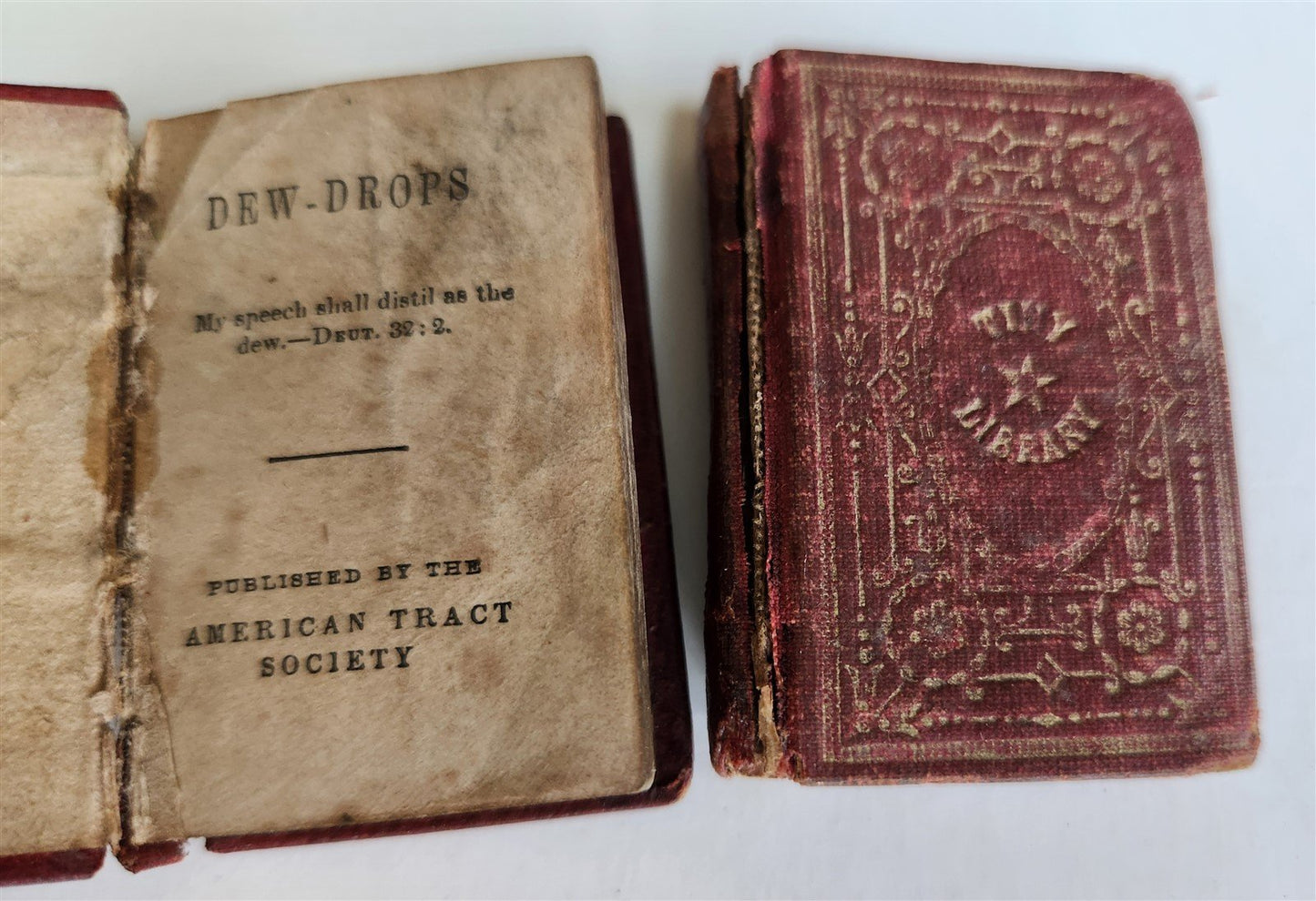 1860s MINIATURE BOOKS LOT of 5 CIVIL WAR ERA antique AMERICANA General Tom Thumb