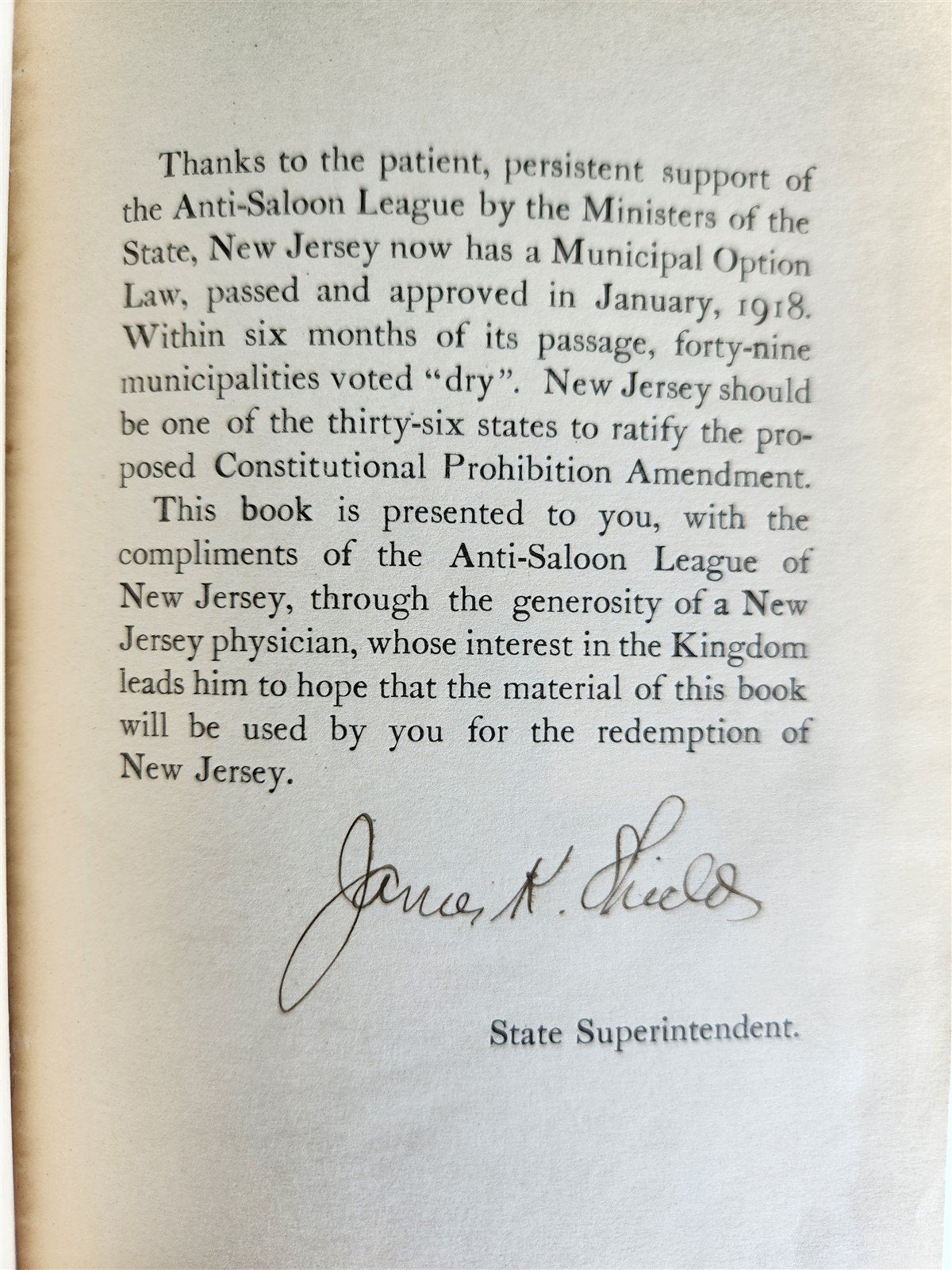 1917 KING ALCOHOL DETHRONED by Ferdinand Cowle Iglehart antique
