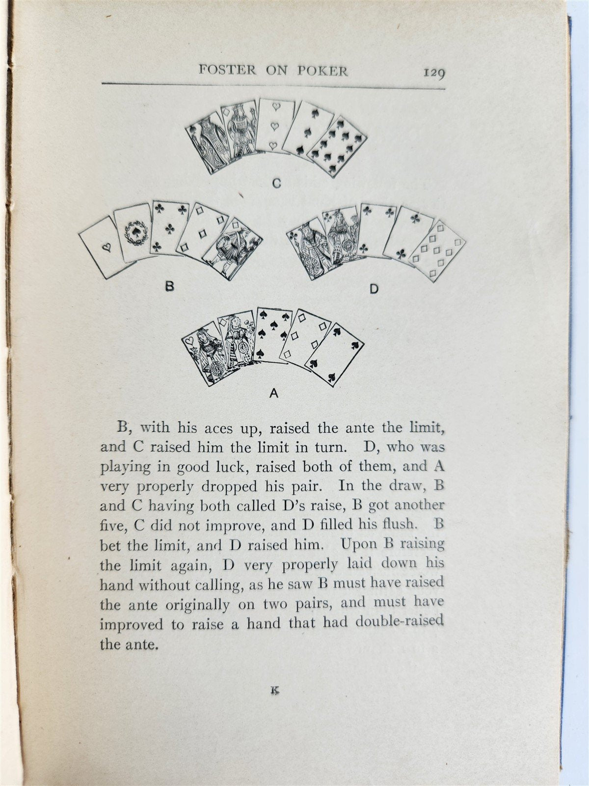 1922 PRACTICAL POKER by R.F. FOSTER antique ILLUSTRATED