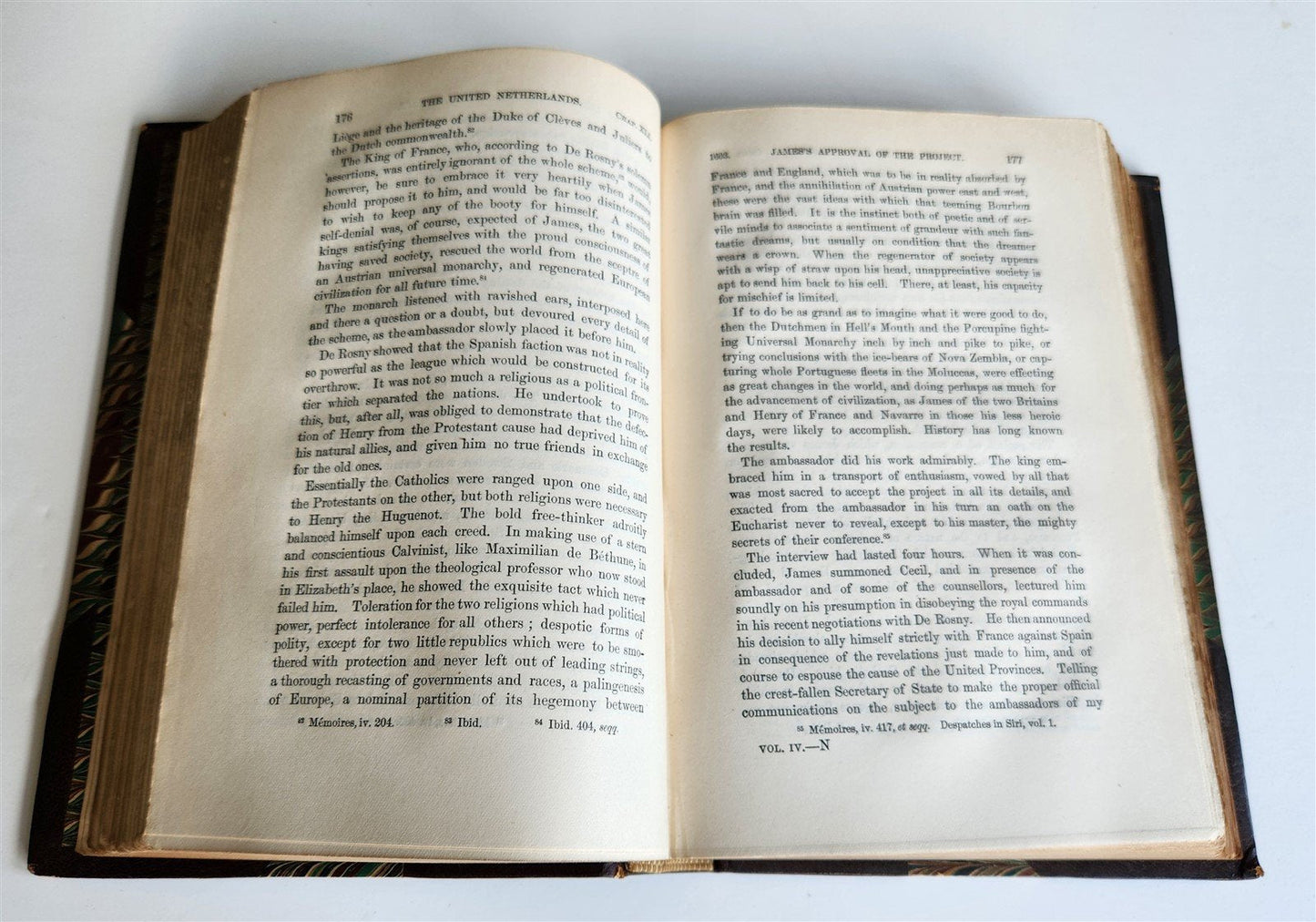 1888 HISTORY OF THE UNITED NETHERLANDS 4 volumes ANTIQUE in ENGLISH